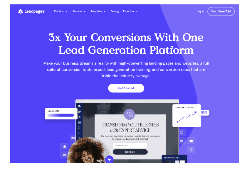 Leadpages: 3x Your Conversions With One Lead Generation Platform